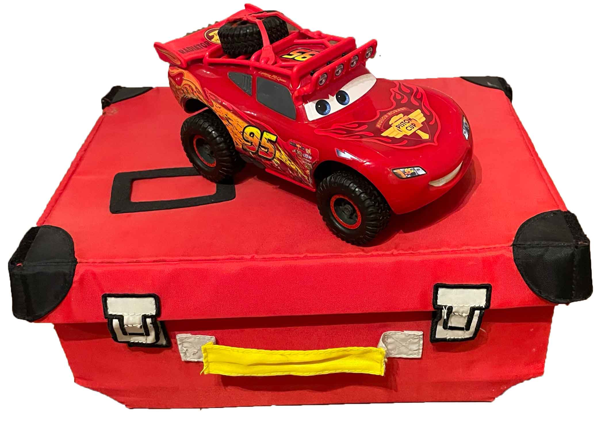 Disney pixar cars rolling lightning mcqueen luggage on sale