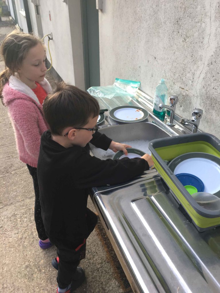 washing-up-at-Folly-Farm