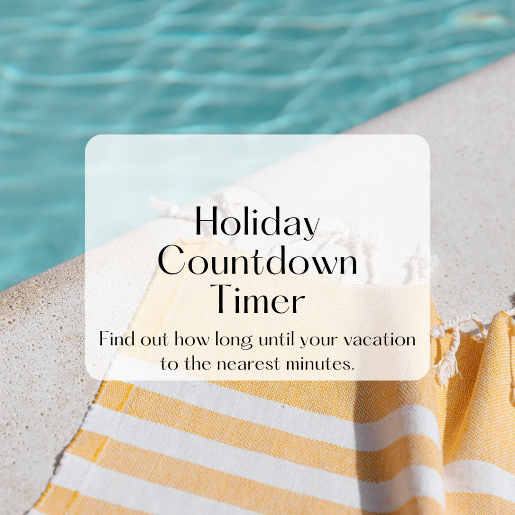 Holiday Countdown Timer App